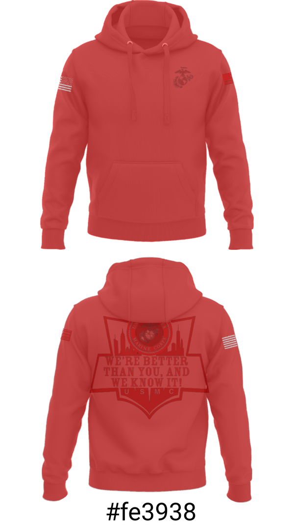 Hoodie, RSS EMPIRE STATE, Marines, Teamtime, Team time, sublimation, custom sports apparel, team uniforms, spirit wear, spiritwear, sports uniforms, custom shirts, team store, custom team store, fundraiser sports, apparel fundraiser