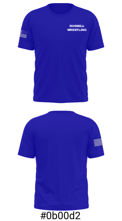 RUSSELL WRESTLING 41428340 Short Sleeve Performance Shirt - 19
