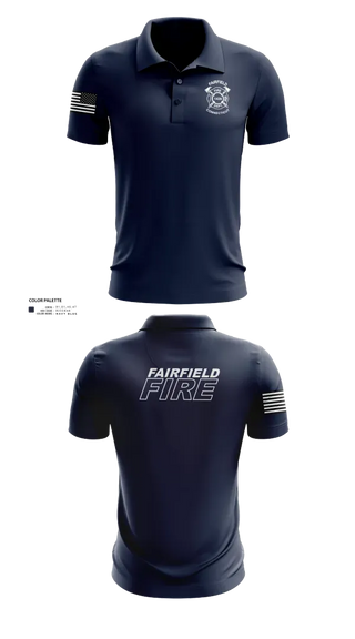 Short Sleeve Performance Polo, Fairfield Fire Department, Fire Department, Teamtime, Team time, sublimation, custom sports apparel, team uniforms, spirit wear, spiritwear, sports uniforms, custom shirts, team store, custom team store, fundraiser sports, apparel fundraiser