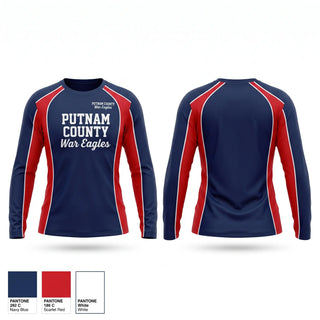 Long Sleeve Performance Shirt, PUTNAM COUNTY War Eagles, Men's Basketball, Teamtime, Team time, sublimation, custom sports apparel, team uniforms, spirit wear, spiritwear, sports uniforms, custom shirts, team store, custom team store, fundraiser sports, apparel fundraiser