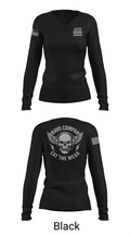 112th Signal Battalion B CO 38281413 Women's Long Sleeve V-neck Shirt - 37