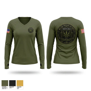 Womens Long Sleeve Vneck Shirt, NM RLD, Police, Teamtime, Team time, sublimation, custom sports apparel, team uniforms, spirit wear, spiritwear, sports uniforms, custom shirts, team store, custom team store, fundraiser sports, apparel fundraiser