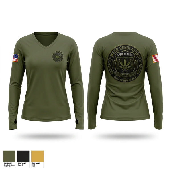 Womens Long Sleeve Vneck Shirt, NM RLD, Police, Teamtime, Team time, sublimation, custom sports apparel, team uniforms, spirit wear, spiritwear, sports uniforms, custom shirts, team store, custom team store, fundraiser sports, apparel fundraiser