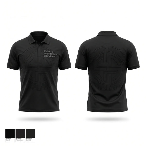Short Sleeve Performance Polo, Fidelity Protective Services, , Teamtime, Team time, sublimation, custom sports apparel, team uniforms, spirit wear, spiritwear, sports uniforms, custom shirts, team store, custom team store, fundraiser sports, apparel fundraiser