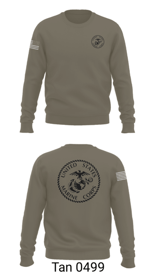 Crew Neck Sweatshirt, UHS MCJROTC, Marines, Teamtime, Team time, sublimation, custom sports apparel, team uniforms, spirit wear, spiritwear, sports uniforms, custom shirts, team store, custom team store, fundraiser sports, apparel fundraiser