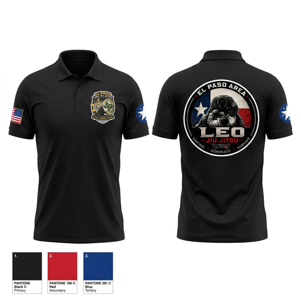 Short Sleeve Performance Polo, El Paso, Police, Teamtime, Team time, sublimation, custom sports apparel, team uniforms, spirit wear, spiritwear, sports uniforms, custom shirts, team store, custom team store, fundraiser sports, apparel fundraiser