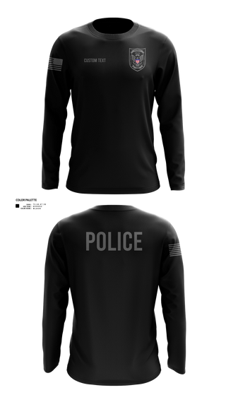 Long Sleeve Performance Shirt, PERRY POLICE DEPARTMENT, Police, Teamtime, Team time, sublimation, custom sports apparel, team uniforms, spirit wear, spiritwear, sports uniforms, custom shirts, team store, custom team store, fundraiser sports, apparel fundraiser