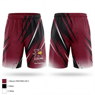 Athletic Shorts With Pockets, Auburn Xtreme, Softball, Teamtime, Team time, sublimation, custom sports apparel, team uniforms, spirit wear, spiritwear, sports uniforms, custom shirts, team store, custom team store, fundraiser sports, apparel fundraiser