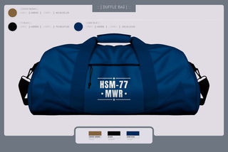 Duffle Bag, HSM-77 MWR, , Teamtime, Team time, sublimation, custom sports apparel, team uniforms, spirit wear, spiritwear, sports uniforms, custom shirts, team store, custom team store, fundraiser sports, apparel fundraiser
