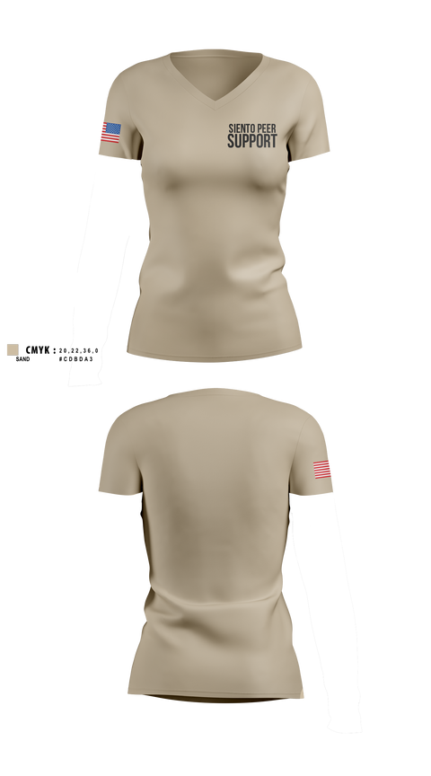 Womens Short Sleeve Vneck Shirt, Siento Peer Support, Fire Department, Teamtime, Team time, sublimation, custom sports apparel, team uniforms, spirit wear, spiritwear, sports uniforms, custom shirts, team store, custom team store, fundraiser sports, apparel fundraiser