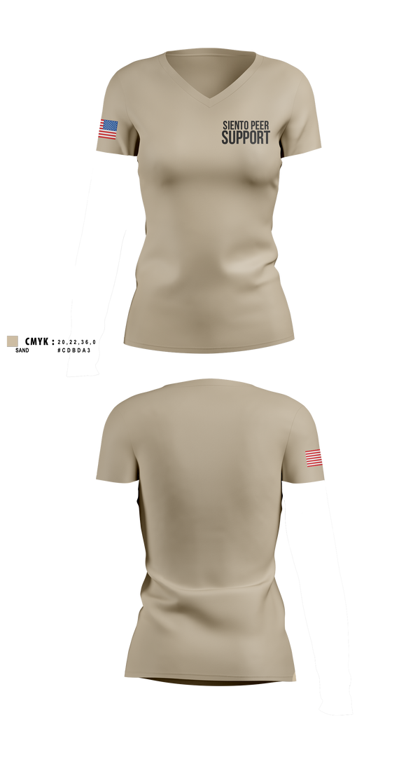 Womens Short Sleeve Vneck Shirt, Siento Peer Support, Fire Department, Teamtime, Team time, sublimation, custom sports apparel, team uniforms, spirit wear, spiritwear, sports uniforms, custom shirts, team store, custom team store, fundraiser sports, apparel fundraiser