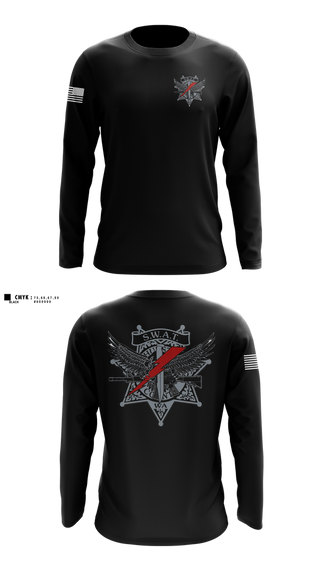 Long Sleeve Performance Shirt, Thurston County SWAT, Police, Teamtime, Team time, sublimation, custom sports apparel, team uniforms, spirit wear, spiritwear, sports uniforms, custom shirts, team store, custom team store, fundraiser sports, apparel fundraiser