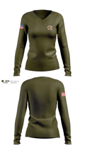 CUSTER COUNTY SHERIFF'S OFFICE Women's Long Sleeve V-neck Shirt - 5