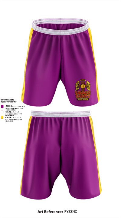 SavageSaints Athletic Shorts With Pockets - 1
