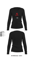 1-504 14015106 Women's Long Sleeve V-neck Shirt - 22