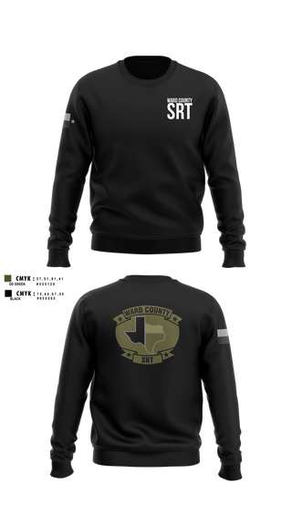 Crew Neck Sweatshirt, WARD COUNTY SRT, Police, Teamtime, Team time, sublimation, custom sports apparel, team uniforms, spirit wear, spiritwear, sports uniforms, custom shirts, team store, custom team store, fundraiser sports, apparel fundraiser