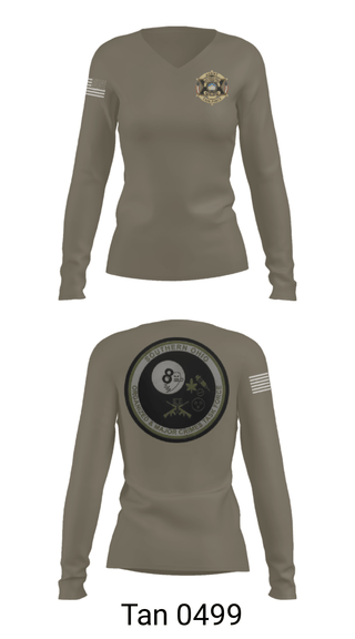 Women's Long Sleeve Vneck Shirt, Southern Ohio Organized and Major Crimes Task Force, Police, Teamtime, Team time, sublimation, custom sports apparel, team uniforms, spirit wear, spiritwear, sports uniforms, custom shirts, team store, custom team store, fundraiser sports, apparel fundraiser