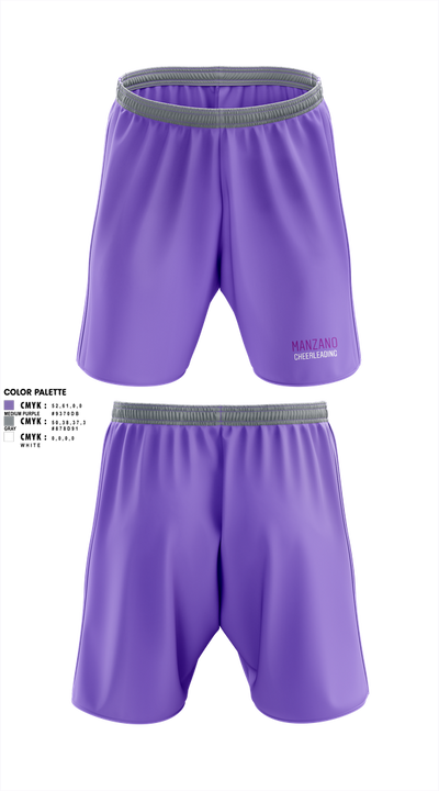 Manzano Monarchs 3701544 Athletic Shorts With Pockets - 1