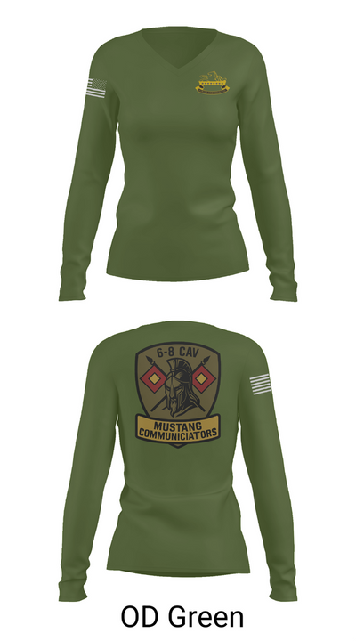 6-8 CAV 64955862 Women's Long Sleeve V-neck Shirt - 57