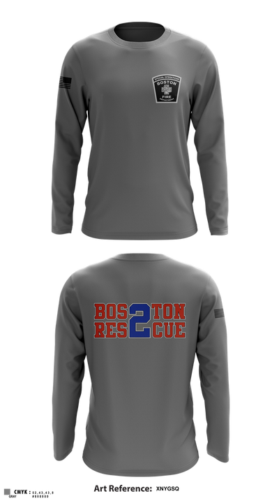 Boston Fire Department 36118843 Long Sleeve Performance Shirt 5