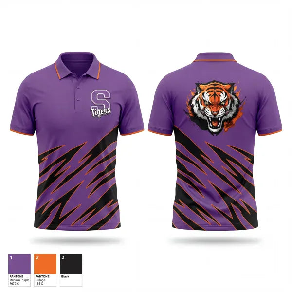 Short Sleeve Performance Polo, Shelby Tigers, Wrestling, Teamtime, Team time, sublimation, custom sports apparel, team uniforms, spirit wear, spiritwear, sports uniforms, custom shirts, team store, custom team store, fundraiser sports, apparel fundraiser