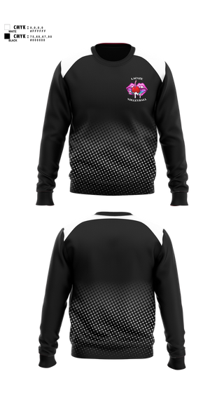 Crew Neck Sweatshirt, LaCaze, Women's Volleyball, Teamtime, Team time, sublimation, custom sports apparel, team uniforms, spirit wear, spiritwear, sports uniforms, custom shirts, team store, custom team store, fundraiser sports, apparel fundraiser
