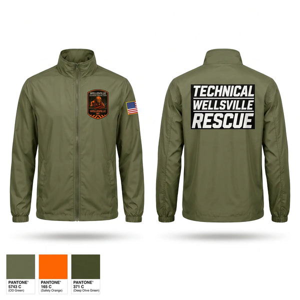 Windbreaker, Wellsville Technical Rescue Team, EMS/EMT, Teamtime, Team time, sublimation, custom sports apparel, team uniforms, spirit wear, spiritwear, sports uniforms, custom shirts, team store, custom team store, fundraiser sports, apparel fundraiser