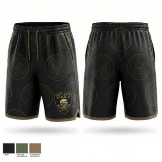 Athletic Shorts With Pockets, Deer Lodge Police Department, Police, Teamtime, Team time, sublimation, custom sports apparel, team uniforms, spirit wear, spiritwear, sports uniforms, custom shirts, team store, custom team store, fundraiser sports, apparel fundraiser