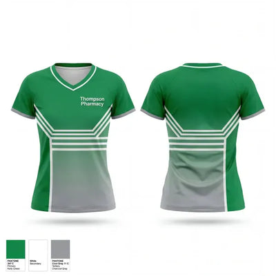 Thompson Pharmacy 16741216 Women's Short Sleeve V-neck Shirt - 1
