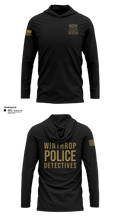 Winthrop Police Detectives Long Sleeve Performance Shirt with hood - 11