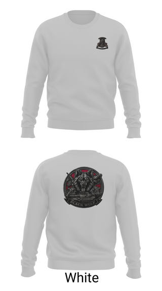Crew Neck Sweatshirt, Black Wolf Company, 3-67 AR, Army, Teamtime, Team time, sublimation, custom sports apparel, team uniforms, spirit wear, spiritwear, sports uniforms, custom shirts, team store, custom team store, fundraiser sports, apparel fundraiser