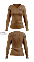 MED Women's Long Sleeve V-neck Shirt - 21