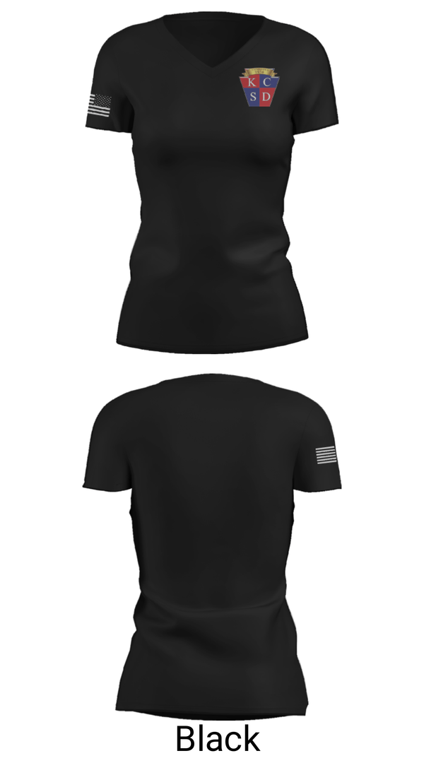 Women's Short Sleeve Vneck Shirt, Keystone Central Career & Technology, Spirit Store, Teamtime, Team time, sublimation, custom sports apparel, team uniforms, spirit wear, spiritwear, sports uniforms, custom shirts, team store, custom team store, fundraiser sports, apparel fundraiser