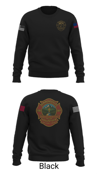 Crew Neck Sweatshirt, Simmonsville VFD, , Teamtime, Team time, sublimation, custom sports apparel, team uniforms, spirit wear, spiritwear, sports uniforms, custom shirts, team store, custom team store, fundraiser sports, apparel fundraiser