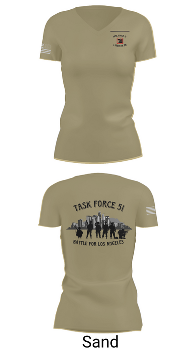 1-185th IN BN 23098536 Women's Short Sleeve V-neck Shirt - 84