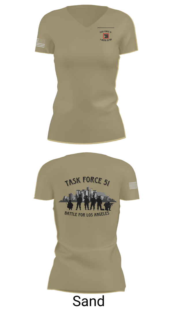 Womens Short Sleeve Vneck Shirt, 1-185th IN BN, , Teamtime, Team time, sublimation, custom sports apparel, team uniforms, spirit wear, spiritwear, sports uniforms, custom shirts, team store, custom team store, fundraiser sports, apparel fundraiser