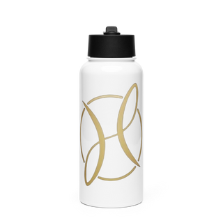 Infinite Hardwork Stainless Steel Water Bottle with a Straw Lid