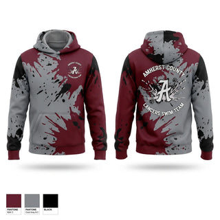 Hoodie, Amherst County High School Lancers, Swimming, Teamtime, Team time, sublimation, custom sports apparel, team uniforms, spirit wear, spiritwear, sports uniforms, custom shirts, team store, custom team store, fundraiser sports, apparel fundraiser