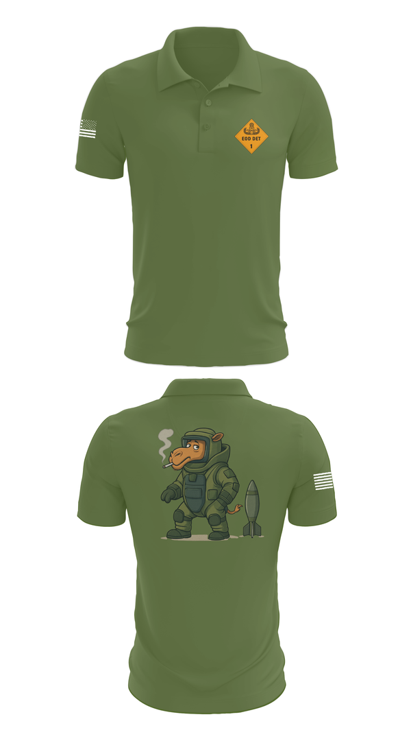Short Sleeve Performance Polo, 1st EOD DET, , Teamtime, Team time, sublimation, custom sports apparel, team uniforms, spirit wear, spiritwear, sports uniforms, custom shirts, team store, custom team store, fundraiser sports, apparel fundraiser