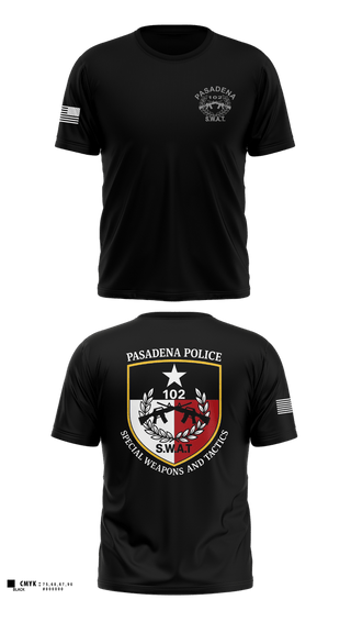 Old School Cotton Feel Shirt, Pasadena PD SWAT, Police, Teamtime, Team time, sublimation, custom sports apparel, team uniforms, spirit wear, spiritwear, sports uniforms, custom shirts, team store, custom team store, fundraiser sports, apparel fundraiser