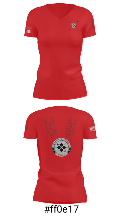 Battle Field Tested 38520100 Women's Short Sleeve V-neck Shirt - 21