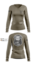 AMBTP-2507 73801347 Women's Long Sleeve V-neck Shirt - 2