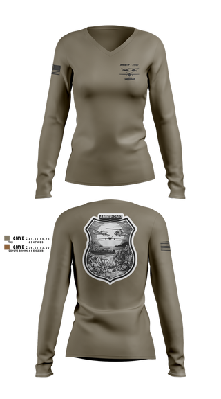 Womens Long Sleeve Vneck Shirt, AMBTP-2507, , Teamtime, Team time, sublimation, custom sports apparel, team uniforms, spirit wear, spiritwear, sports uniforms, custom shirts, team store, custom team store, fundraiser sports, apparel fundraiser