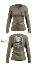 AMBTP-2507 73801347 Women's Long Sleeve V-neck Shirt - 2