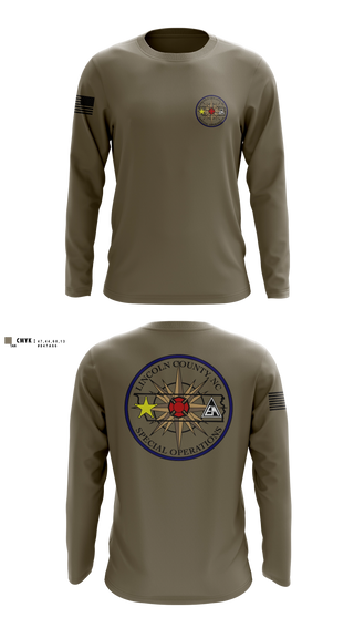 Long Sleeve Performance Shirt, Lincoln County Special Operations, Police, Teamtime, Team time, sublimation, custom sports apparel, team uniforms, spirit wear, spiritwear, sports uniforms, custom shirts, team store, custom team store, fundraiser sports, apparel fundraiser