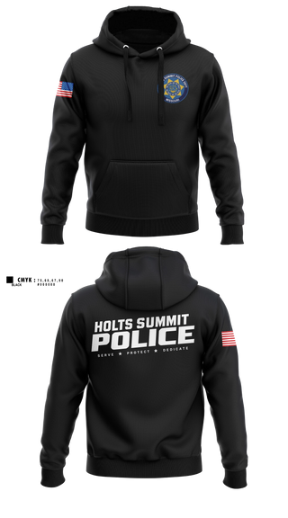 Hoodie, Holts Summit Police Department, Police, Teamtime, Team time, sublimation, custom sports apparel, team uniforms, spirit wear, spiritwear, sports uniforms, custom shirts, team store, custom team store, fundraiser sports, apparel fundraiser