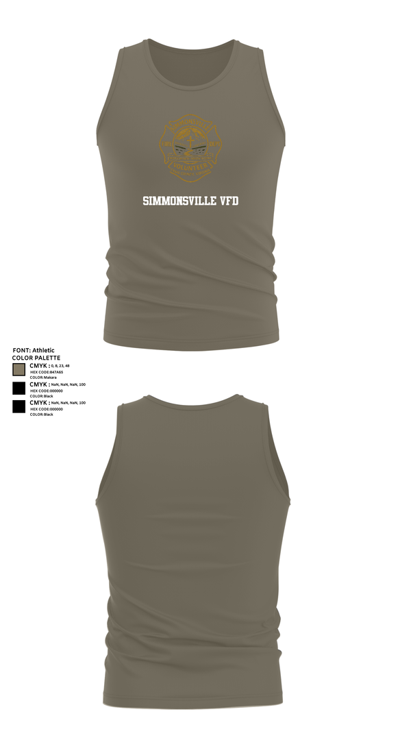 Tank Top, Simmonsville VFD, , Teamtime, Team time, sublimation, custom sports apparel, team uniforms, spirit wear, spiritwear, sports uniforms, custom shirts, team store, custom team store, fundraiser sports, apparel fundraiser
