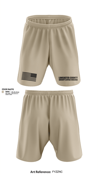 Athletic Shorts With Pockets, Lancaster County Sheriff's Office Virginia, Police, Teamtime, Team time, sublimation, custom sports apparel, team uniforms, spirit wear, spiritwear, sports uniforms, custom shirts, team store, custom team store, fundraiser sports, apparel fundraiser