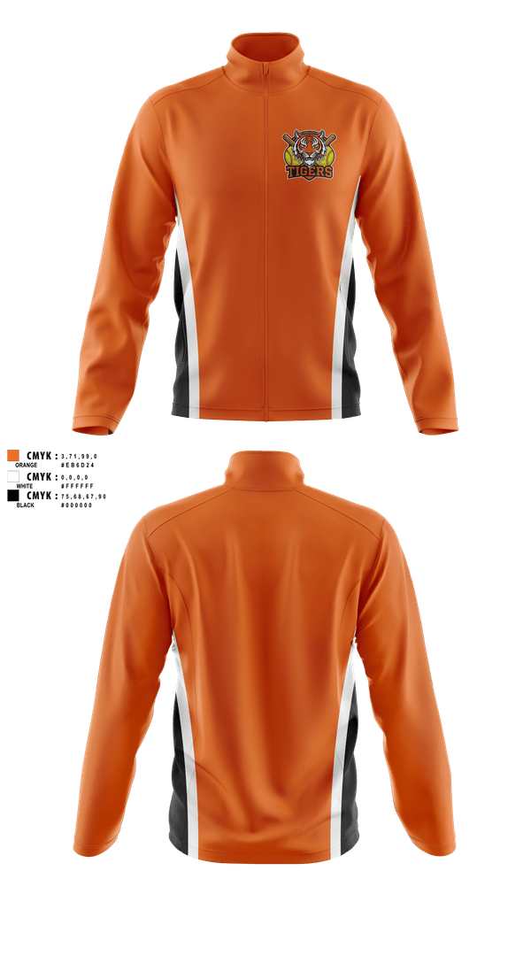 Fleece Jacket, Cambridge Tigers, Softball, Teamtime, Team time, sublimation, custom sports apparel, team uniforms, spirit wear, spiritwear, sports uniforms, custom shirts, team store, custom team store, fundraiser sports, apparel fundraiser