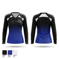 Power Cross Women's Long Sleeve V-neck Shirt - 1
